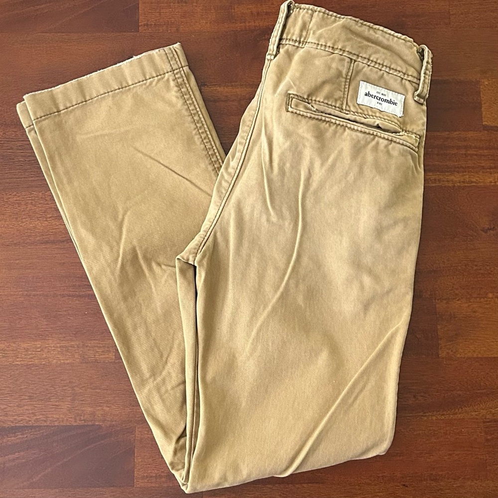Boys Abercrombie Kids Khaki‎ 100% Cotton Chino Pants